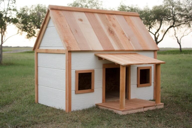 Outdoor Dog Houses with Covered Porches
